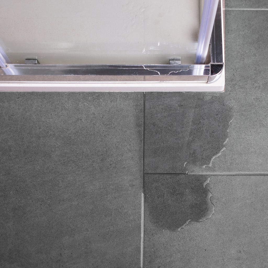 Water leaking from shower